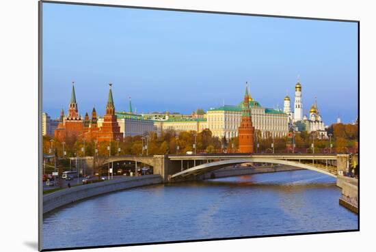 Kremlin on Sunset - Autumn in Moscow Russia-Nik_Sorokin-Mounted Photographic Print