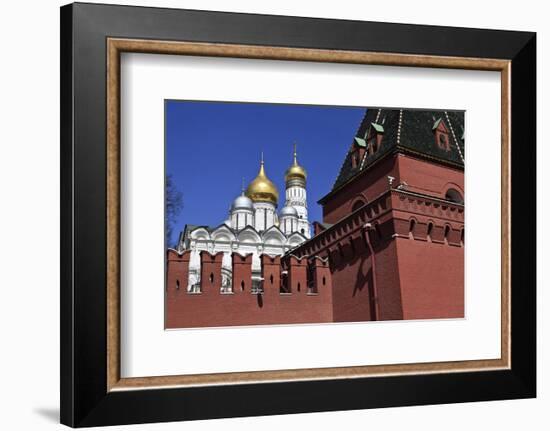 Kremlin Wall and Grand Kremlin Palace, Moscow, Russia-null-Framed Art Print