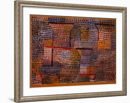 Kreuze und Saulen-Paul Klee-Framed Art Print