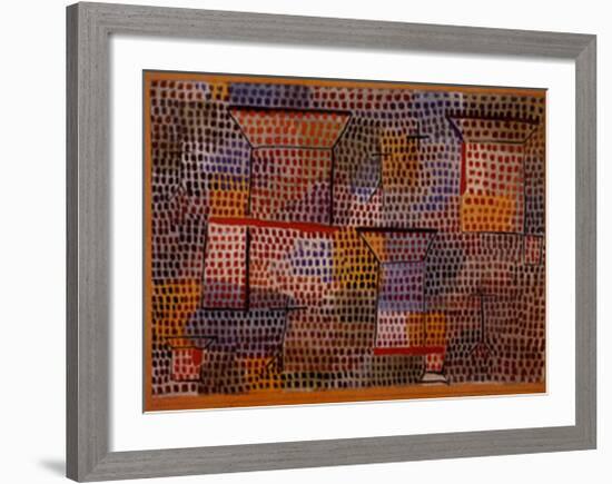 Kreuze und Saulen-Paul Klee-Framed Art Print