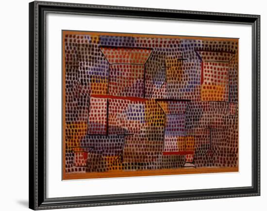 Kreuze und Saulen-Paul Klee-Framed Art Print