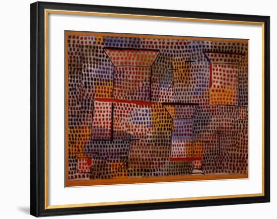 Kreuze und Saulen-Paul Klee-Framed Art Print