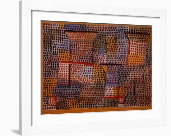 Kreuze und Saulen-Paul Klee-Framed Art Print