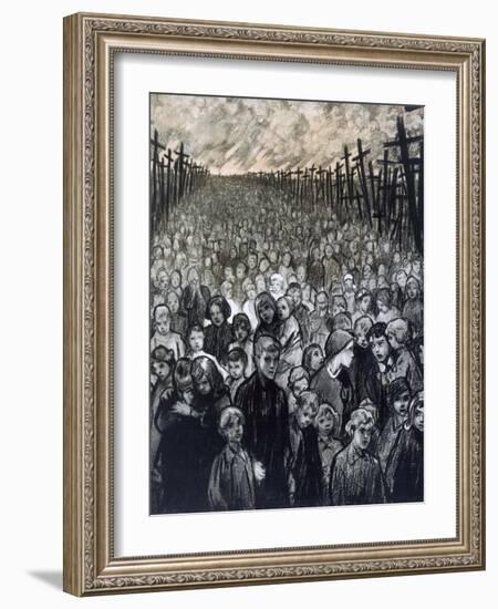 'Kreuzland, Kreuzland uber Alles', 1916-Louis Raemaekers-Framed Giclee Print