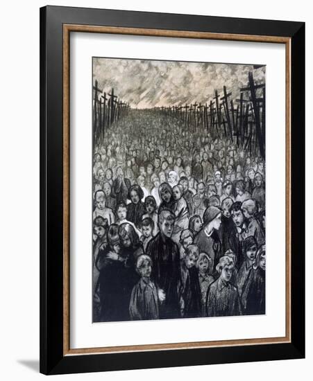 'Kreuzland, Kreuzland uber Alles', 1916-Louis Raemaekers-Framed Giclee Print
