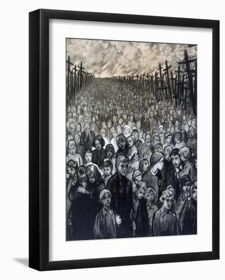 'Kreuzland, Kreuzland uber Alles', 1916-Louis Raemaekers-Framed Giclee Print