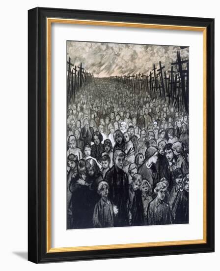 'Kreuzland, Kreuzland uber Alles', 1916-Louis Raemaekers-Framed Giclee Print