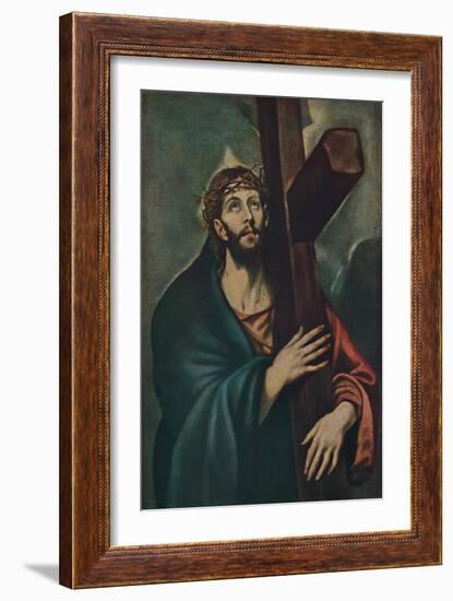 'Kreuztragender Christus', (Christ Carrying the Cross), c1577-1587, (1938)-El Greco-Framed Giclee Print