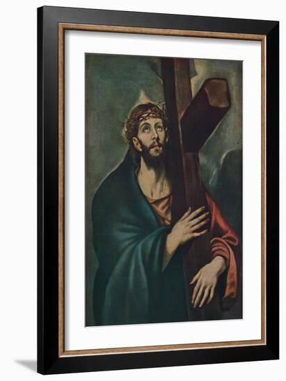 'Kreuztragender Christus', (Christ Carrying the Cross), c1577-1587, (1938)-El Greco-Framed Giclee Print