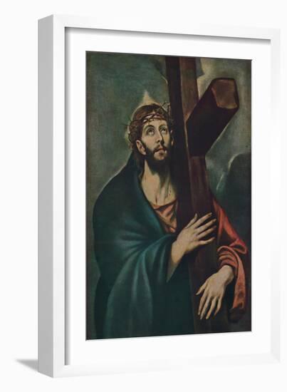 'Kreuztragender Christus', (Christ Carrying the Cross), c1577-1587, (1938)-El Greco-Framed Giclee Print