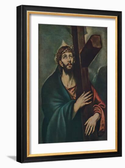 'Kreuztragender Christus', (Christ Carrying the Cross), c1577-1587, (1938)-El Greco-Framed Giclee Print