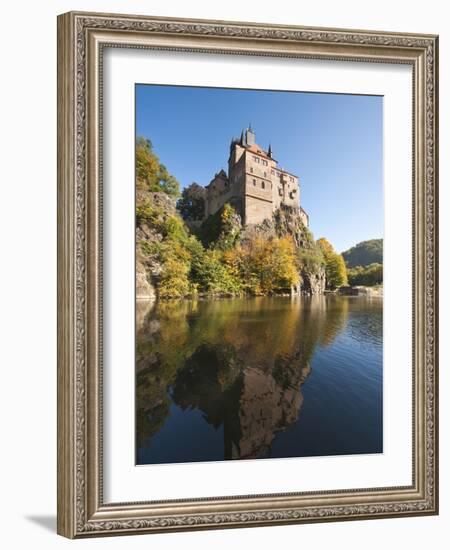 Kriebstein Castle and Zschopau River, Germany-Michael DeFreitas-Framed Photographic Print