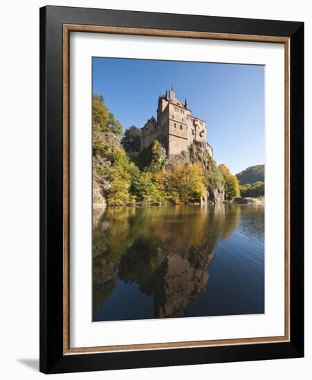 Kriebstein Castle and Zschopau River, Germany-Michael DeFreitas-Framed Photographic Print