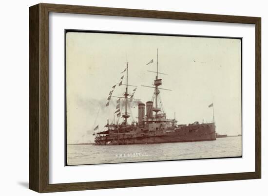 Kriegsschiff H. M. S. Russel Nahe Der Küste-null-Framed Giclee Print