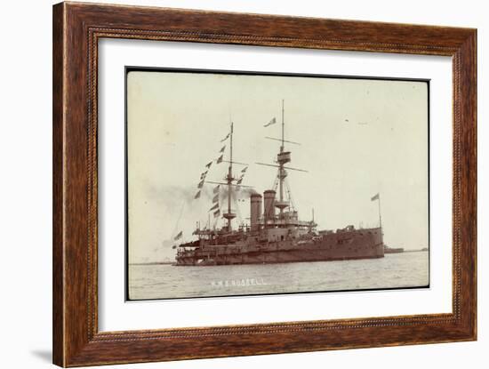 Kriegsschiff H. M. S. Russel Nahe Der Küste-null-Framed Giclee Print