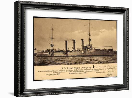 Kriegsschiff S. M. Kleiner Kreuzer Königsberg-null-Framed Giclee Print