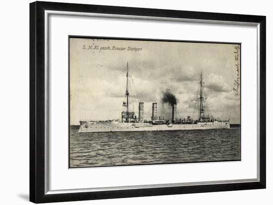 Kriegsschiffe Deutschland, S. M. Kreuzer Stuttgart-null-Framed Giclee Print