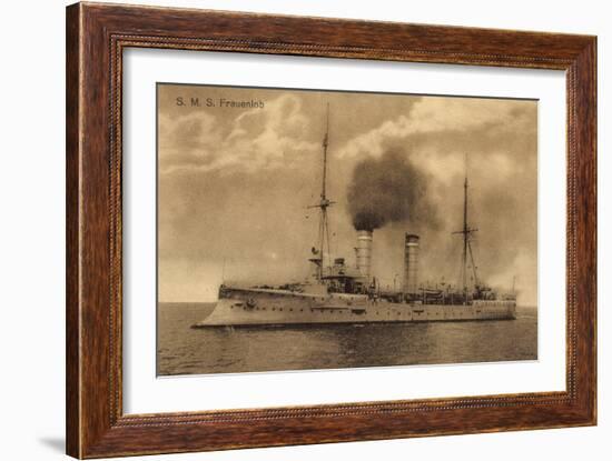 Kriegsschiffe, S.M.S. Frauenlob Auf See-null-Framed Giclee Print