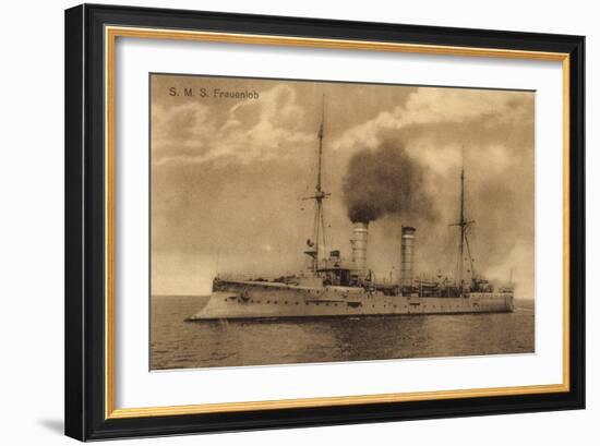 Kriegsschiffe, S.M.S. Frauenlob Auf See-null-Framed Giclee Print