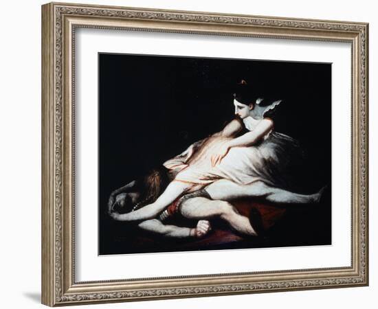 Kriemhild Throws Herself on Siegfried's Corpse, 1817-Henry Fuseli-Framed Giclee Print