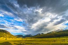 Dramatic Sky over Desert Dunes Black and White Landscapes Photography-Kris Wiktor-Photographic Print