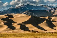 Dramatic Sky over Desert Dunes Black and White Landscapes Photography-Kris Wiktor-Photographic Print