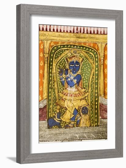 Krishna 19th Century Miniature Painting-Paul Stewart-Framed Photographic Print