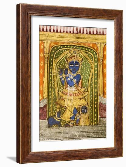 Krishna 19th Century Miniature Painting-Paul Stewart-Framed Photographic Print