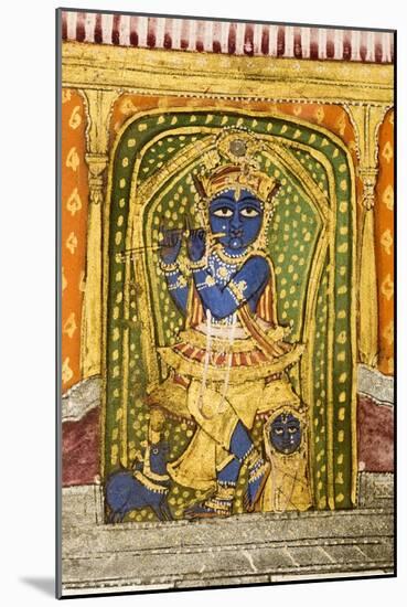 Krishna 19th Century Miniature Painting-Paul Stewart-Mounted Photographic Print