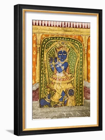 Krishna 19th Century Miniature Painting-Paul Stewart-Framed Photographic Print