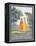 Krishna and Radha Walking by the Jumna in the Moonlight Having Exchanged Clothes, from the…-null-Framed Premier Image Canvas