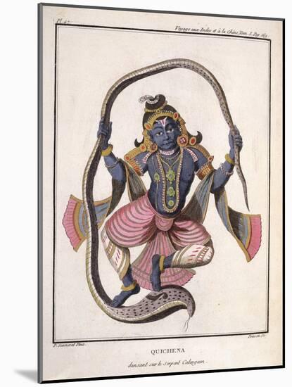 Krishna Dancing on the Kaliya Serpent-Pierre Sonnerat-Mounted Giclee Print
