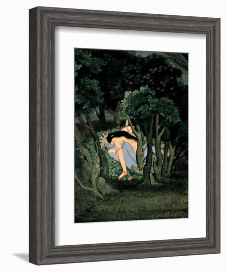 Krishna Embraced by Radha, Ca 1775-null-Framed Giclee Print