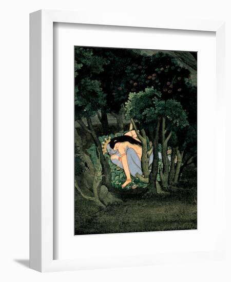 Krishna Embraced by Radha, Ca 1775-null-Framed Giclee Print