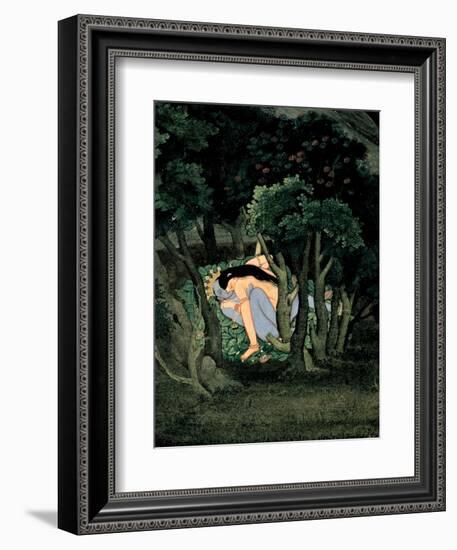 Krishna Embraced by Radha, Ca 1775-null-Framed Giclee Print