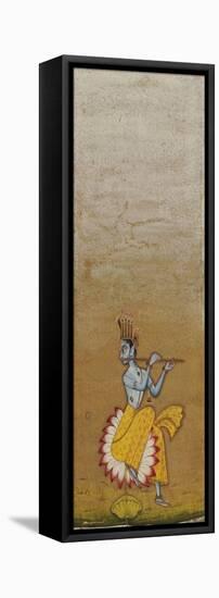 Krishna Fluting-null-Framed Premier Image Canvas