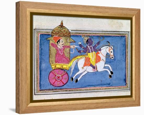 Krishna, Hindu Deity, an Avatar of Vishnu, 17th Century-null-Framed Premier Image Canvas