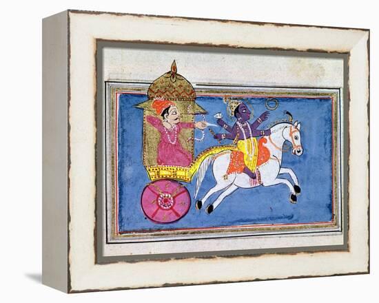 Krishna, Hindu Deity, an Avatar of Vishnu, 17th Century-null-Framed Premier Image Canvas