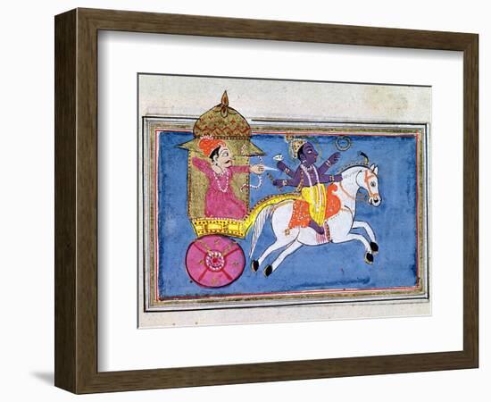 Krishna, Hindu Deity, an Avatar of Vishnu, 17th Century-null-Framed Giclee Print