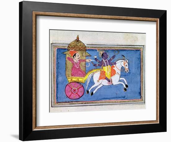 Krishna, Hindu Deity, an Avatar of Vishnu, 17th Century-null-Framed Giclee Print