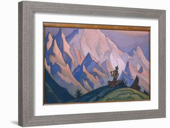 Krishna Par Roerich, Nicholas (1874-1947), 1946 - Tempera on Canvas, 79X154 - State Russian Museum,-Nicholas Roerich-Framed Giclee Print