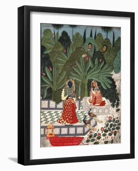 Krishna Uses a Ruse to Meet His Beloved, 1781-Bhoya-Framed Giclee Print