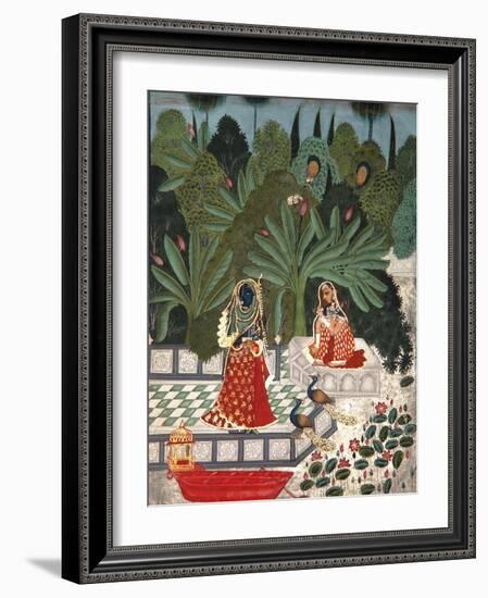 Krishna Uses a Ruse to Meet His Beloved, 1781-Bhoya-Framed Giclee Print
