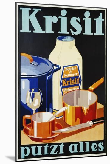 Krisit - Putzt Alles Poster-null-Mounted Giclee Print