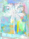 Abstract Palm Blue I-Kristen Drew-Framed Art Print
