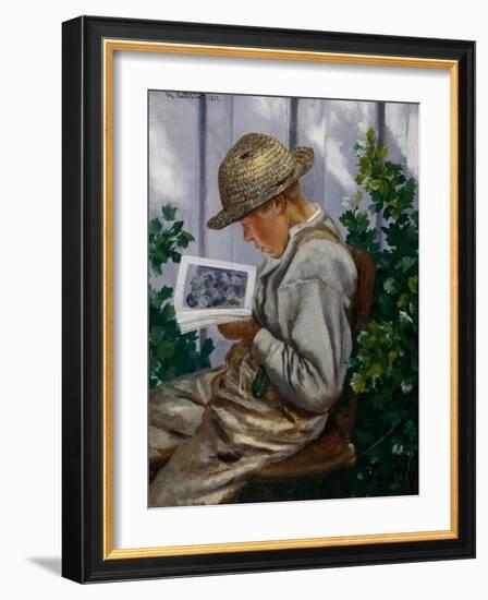 Kristian Heartbreaker, 1887 (Oil on Canvas)-Theodor Severin Kittelsen-Framed Giclee Print