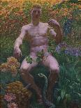 Adam in Paradise, 1914, by Kristian Zahrtmann, 1843-1917, Danish painting,-Kristian Zahrtmann-Art Print