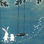 Rabbits on Marshmallow Tree-Kristiana Pärn-Framed Art Print