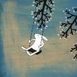 Rabbits on Marshmallow Tree-Kristiana Pärn-Framed Art Print