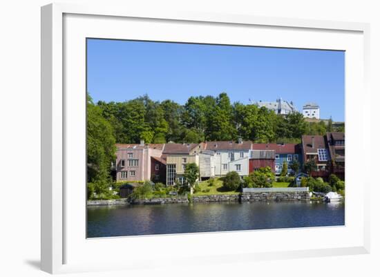 Kristiansten Fortress and Local Architecture on the River Nidelva-Doug Pearson-Framed Photographic Print